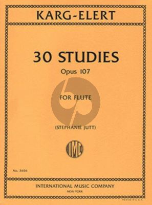 Karg-Elert 30 Studies Op.107 for Flute (edited by Stephanie Jutt)