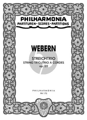 Webern Trio Op.20 Violine-Viola-Violoncello Taschenpartitur (Pocketscore)