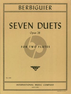 Berbiguier 7 Duets Op.28 for 2 Flutes