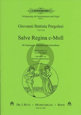 Pergolesi Salve Regina c-moll (Sopran-Streicher-Bc) (Partit./St.) (Hagele)