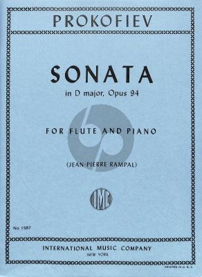 Prokofieff Sonata D-major Op.94 Flute-Piano (edited by J.P.Rampal)