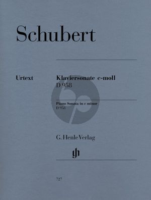 Schubert Sonate c-moll D 958 (edited by Paul Mies) (fingering H.M. Theopold) (Henle-Urtext)