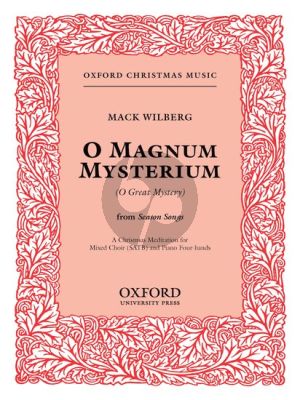 Wilberg O Magnum Mysterium SATB-Piano 4 hds and Percussion