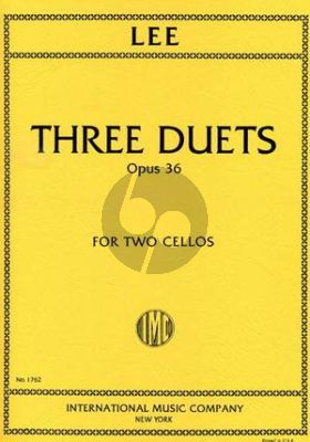 Lee 3 Duets Op. 36 2 Cellos