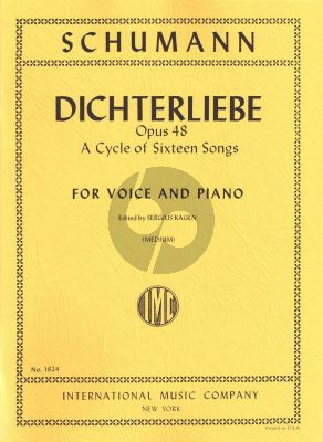 Schumann Dichterliebe Op.48 (A Cycle of 16 Songs) (Medium Voice) (Kagen)