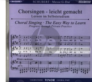 Schubert Messe G-dur D.167 CD Tenor Chorstimme Chorsingen leicht gemacht (Peters)