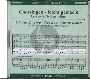Schubert Messe G-dur D.167 CD Bass Chorstimme Chorsingen leicht gemacht (Peters)