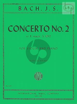 Concerto E-major BWV 1042 Violin and Piano