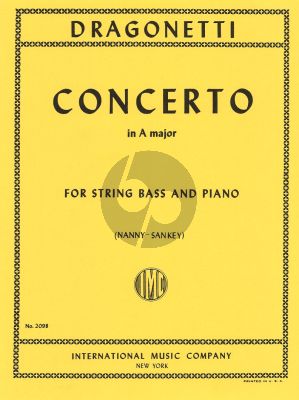 Dragonetti Concerto A-major (Nanny-Sankey) (IMC)