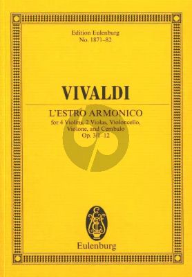 L'Estro Armonico Op.3  no. 1 - 12 Taschenpartitur