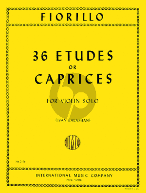 Fiorillo 36 Etudes or Caprices (Galamian)