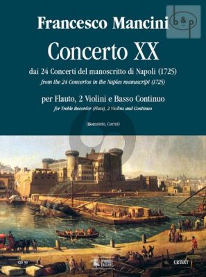 Concerto No.20 (Treble Rec.- 2 Violins-Bc) (Score/Parts)
