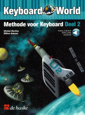 Merkies Keyboard World Vol.2 - Methode voor Keyboard Boek met Audio online