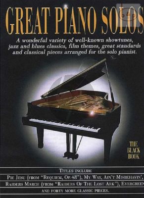 Great Piano Solos Black Book