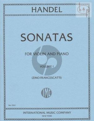 6 Sonatas Vol. 1 (No. 1 - 3) Violin and Piano