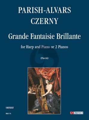 Parish Alvars Grande Fantaisie Brillante d'apres Czerny Harp and Piano (or 2 Piano's) (Score/Parts) (Pasetti)