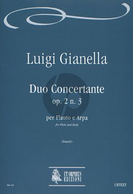 Gianella Duo Concertante Op. 2 No. 3 Flute and Harp (Score/Parts) (Anna Pasetti)