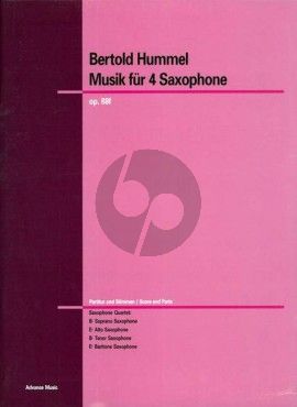 Hummel Musik für 4 Saxophone (SATB) (Part./Stimmen)