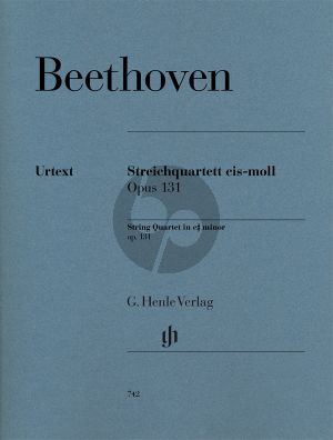 Beethoven Streichquartett cis-moll Op.131 (Stimmen) (Platen) (Henle-Urtext)