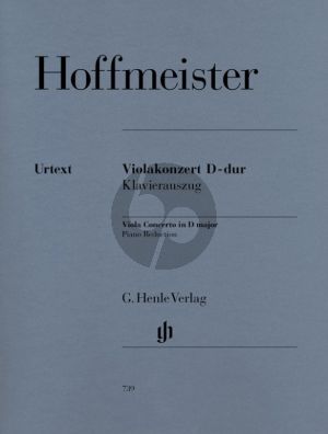 Hoffmeister Concerto D-dur Viola-Orchestra Edition for Viola and Piano (Gertsch/Ronge/Umbreit/Levin und Kashkashian) (Henle-Urtext)