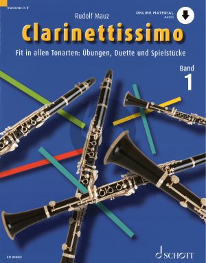 Mauz Clarinettissimo Vol.1 Book with Audio Online (Fit in allen Tonarten: Ubungen, Duette und Spielstucke)