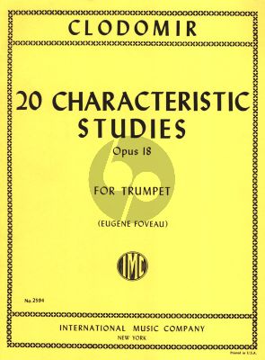 Clodomir 20 Characteristic Studies Op. 18 Trumpet (Eugene Foveau)