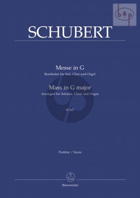 Schubert Messe G-dur D.167 Soli-Chor-Orgel (Ausgabe SATB-Orgel) (arr. Michael Gerisch)