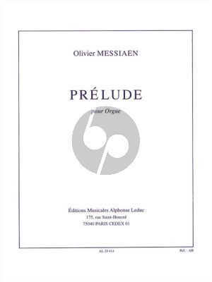 Messiaen Prelude pour Orgue