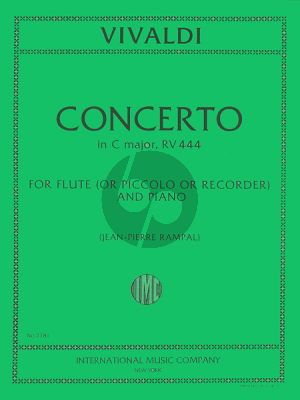 Vivaldi Concerto C-major RV 444 (F.VI n.5) (PV 78) Flute-Piano (Rampal)