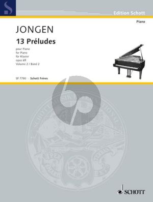 Jongen 13 Préludes Op.69 Vol.2 Piano solo