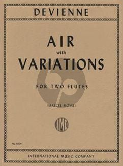 Devienne Air with Variations for 2 Flutes (Marcel Moyse)