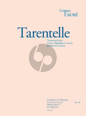 Tarentelle Opus 10 No. 2 2 Violons et Piano