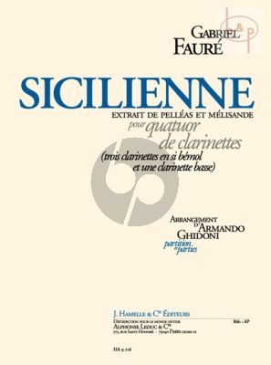 Sicilienne (de Pelleas et Melisande) (Ghidoni)
