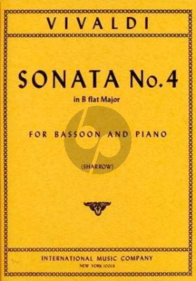 Vivaldi Sonata No. 4 B-flat major RV 45 Bassoon and Piano (Leonard Sharrow)