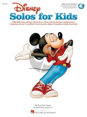 Disney Solos for Kids Voice and Piano (10 Songs) (Book with Audio online)