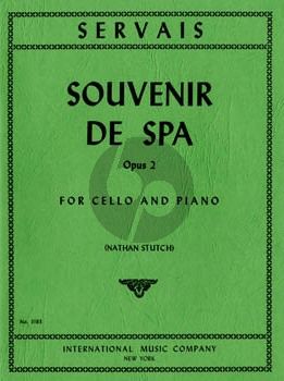 Servais Souvenir de Spa Op.2 Cello and Piano (Nathan Stutch)