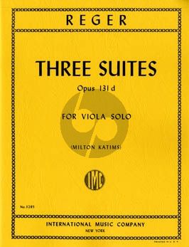 Reger 3 Suites Op.131d Viola solo (Milton Katims)