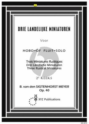 Sigenhorst Meyer 3 Landelijke Miniaturen 2 Op. 40 Fluit of Hobo solo
