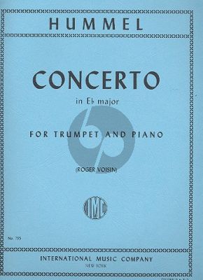 Hummel Concerto E-flat major Trumpet-Orchestra (piano red. with trumpet part in Bb) (Roger Voisin)