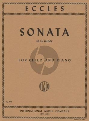 Eccles Sonata g-minor Violoncello and Piano (Moffat)