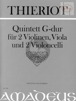 Quintett G-Dur (2 Vi-Va- 2 Vc) (Erstausgabe)