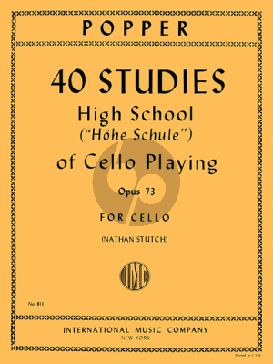 Popper High School of Cello Playing Op.73 (40 Studies) (Nathan Stutch)