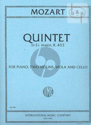 Quintet E-flat major KV 452 (2 Vi.-Va.-Vc.-Pi.)