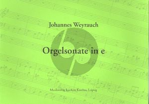 Weyrauch Sonate e-moll Orgel