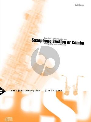 Snidero Easy Jazz Conception for the Saxophone Section (Combo) 5 Sax. (AATTBar) (Bk-Cd) (Score/Parts) (arr. Mike Titlebaum)