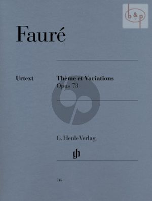 Theme et Variations Opus 73 Piano