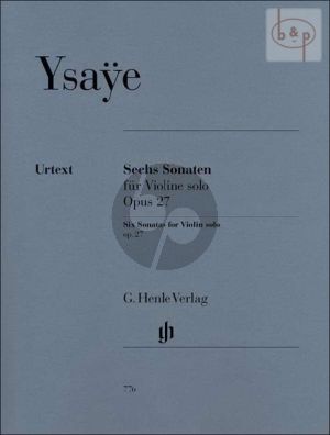6 Sonaten Op.27 Violine solo