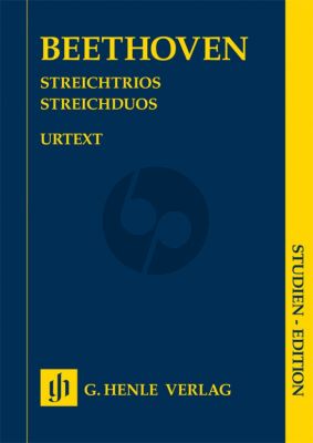 Beethoven Streichtrios Op.3, Op.8 und Op.9 und Streichduo WoO 32 Study Score (edited by Emil Platen and Robert D. Levin) (Henle-Urtext)