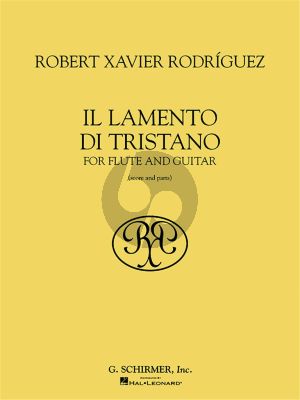 Rodriguez Il Lamento di Tristano for Flute and Guitar (Score/Parts)