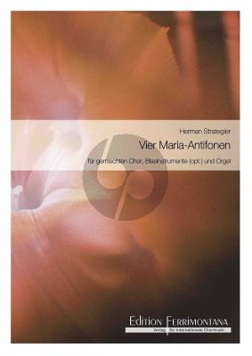 Strategier 4 Maria Antiphonen SATB-Organ Score (Latin) (Only available in combination with 20 copies of the Choralscore)